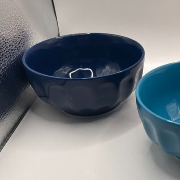 SWEESE Set of 3!  5.5" dia., 26 oz. Colorful  Fluted Bowls! - Picture 2 of 4